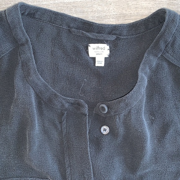 Wilfred Silk Button Shirt Small - Picture 2 of 4